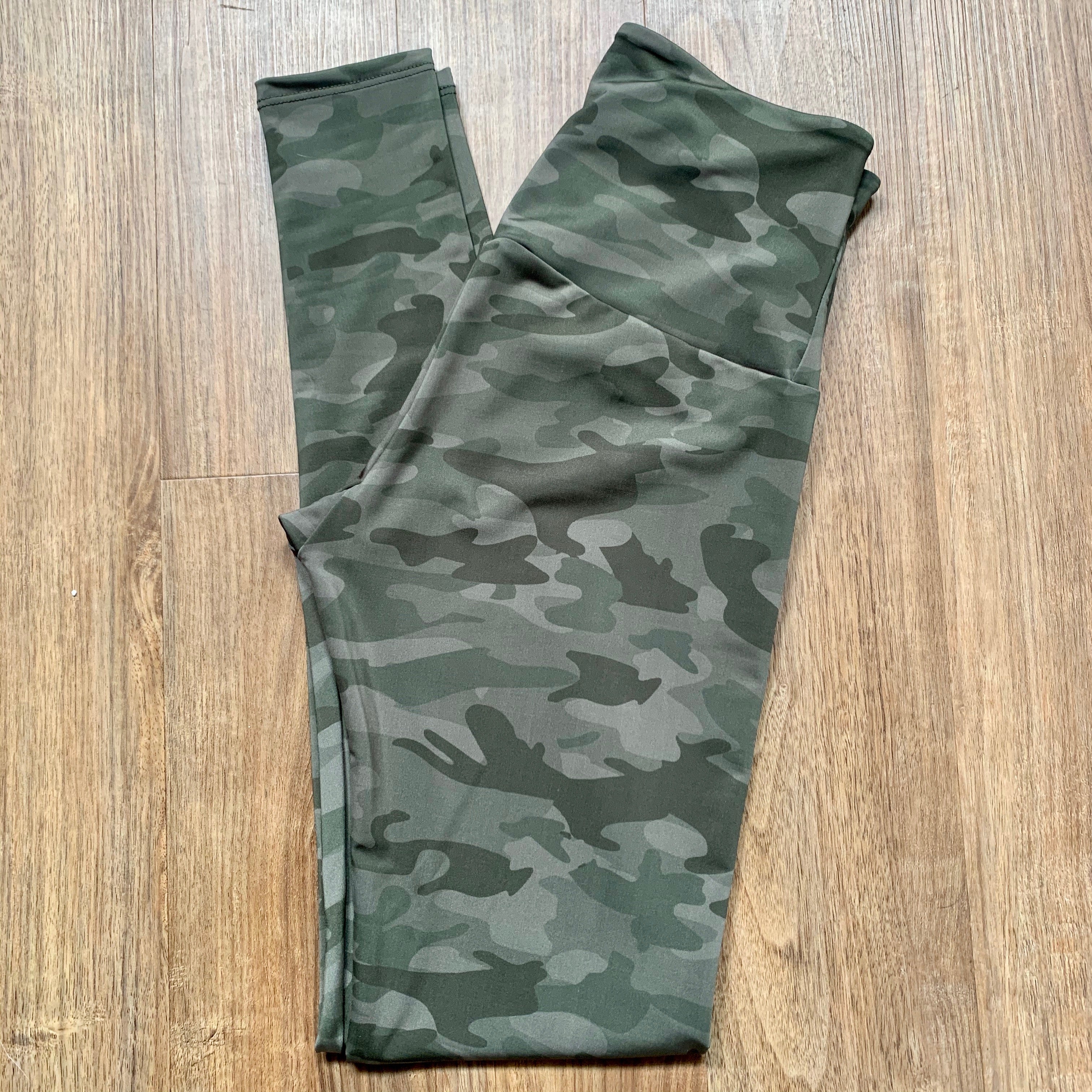 Green Camo Leggings for Women Army / Military Camouflage Pattern