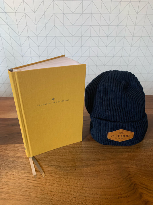 BUNDLE: The Curiosity Collective Journal & OHY Patch Beanie- Navy