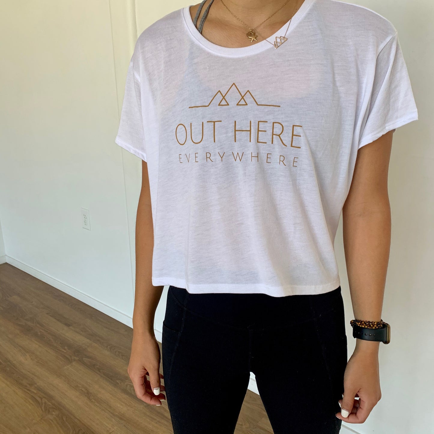 Out Here Everywhere Flowy Crop T-Shirt